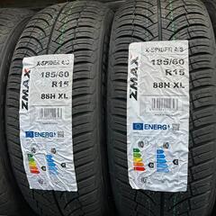 🌞185/60R15⛄工賃込み！新品未使用！アクア、フィールダー、シエンタ、ヤリス、ヴィッツ、インサイト、グレイス、シャトル、フィット、スイフト等に！ZMAX製オールシーズンタイヤ入荷しました🌞