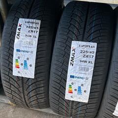 🌞225/45ZR17⛄工賃込み！新品未使用！ロードスター、IS、オーリス、インプレッサ等に！ZMAX製オールシーズンタイヤ入荷しました🌞