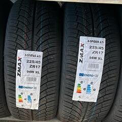 🌞225/45ZR17⛄工賃込み！新品未使用！ロードスター、IS、オーリス、インプレッサ等に！ZMAX製オールシーズンタイヤ入荷しました🌞