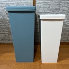 ゴミ箱2つセット　ベルメゾン　45Lと30L ブルー　ホワイト　...