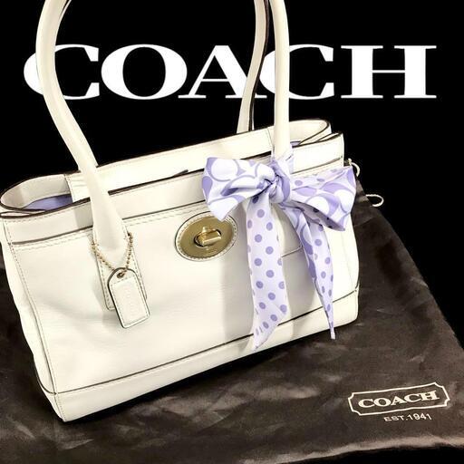COACH コーチ マデリン ミディアム 肩掛けワンショルダーバッグ アイボリー