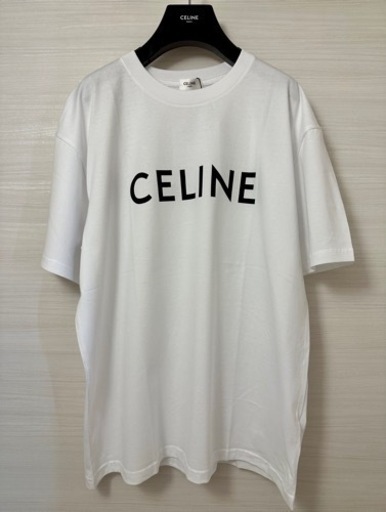 【CELINE】セリーヌ ルーズ Tシャツ コットンジャージー ホワイト 半袖L