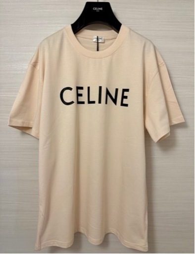 【CELINE】セリーヌ ルーズ Tシャツ コットンジャージー ベージュ 半袖