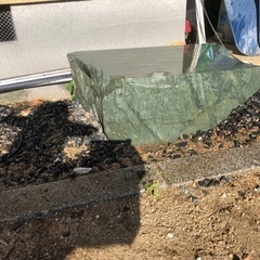 四国 阿波の青石 靴脱ぎ、表面加工済み