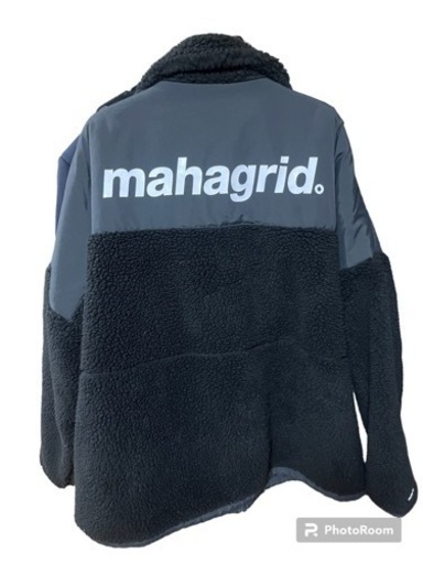 mahagrid/マハグリッド/ボアフリースジャケット ブラック Lサイズ