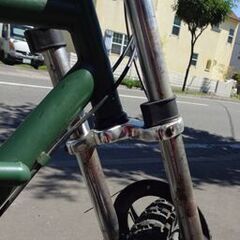 Caringbah 自転車 BMX 6段変速 サスペンション フルサス グリーン 緑 オリーブドラブ a.n.design works モトバイク Baboon バブーン 札幌 白石区 東札幌 