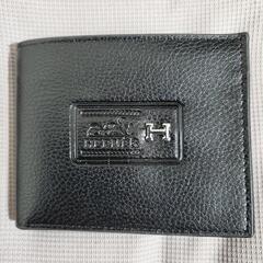 2つ折り財布 H 黒