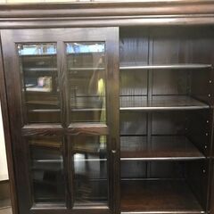 【愛品館八千代店】唐木　書棚　飾り棚