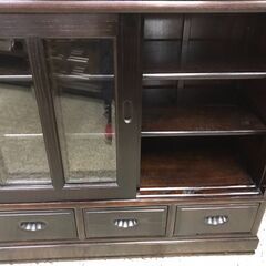 【愛品館八千代店】唐木　書棚　飾り棚