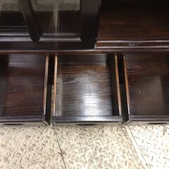 【愛品館八千代店】唐木　書棚　飾り棚