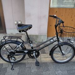 BRIGHT DAY[ブライトデイ]20吋 ミニベロ(小径車) 外装6段/LEDオート/ブラック