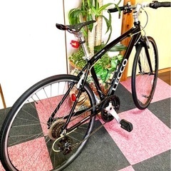 [受付終了]いたしました LECCO CRAS700c 軽量アルミボディクロスバイク 3X7 21段変速式