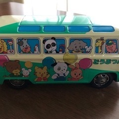 【SALE】ブリキのおもちゃ　ワーゲンバス　どうぶつバス