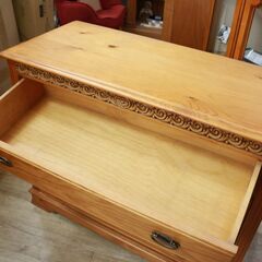 220)【訳アリ】アンテーク チェスト 引き出し4段 タンス 木製 W105cm
