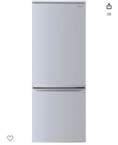 シャープ SHARP 冷蔵庫 (幅48.0cm) 167L 2ドア(両開き) シルバー系 SJ-D17F-S
