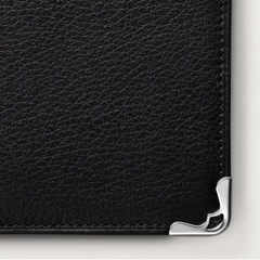 カルティエ 長財布 ブラック×シルバー×ボルドー Cartier 長サイフ サイフ 収納 財布 ユニセックス 小物 【カルティエ】 カルティエ 長財布 ブラック×シルバー×ボルドー Cartier 長サイフ