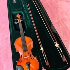 バイオリン　弓二本、メンテナンスセット付き