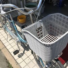 高級ママチャリ ブリジストン 水色タフフレーム 子載せ対応 綺麗な中古です