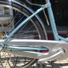 高級ママチャリ ブリジストン 水色タフフレーム 子載せ対応 綺麗な中古です