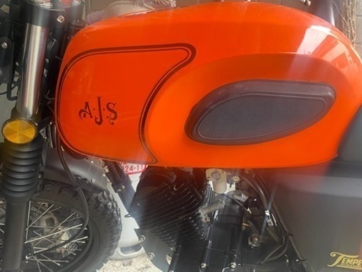 希少なオレンジAJSイギリスバイク 125CC 引き取り限定価格