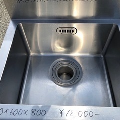 ⭐︎中古品　1槽シンク　650×600×800mm  厨房用品⭐︎
