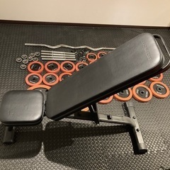 IROTEC（アイロテック）ラバーダンベル  EZバー アジャスタブルベンチ  おまけ付き