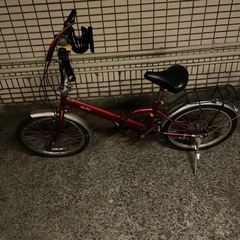 【ネット決済】自転車　前タイヤ歪み　折りたたみ