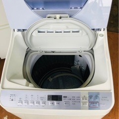 福岡市内配送設置無料　シャープ SHARP ES-TX550-A [たて型洗濯乾燥機(5.5kg) ブルー系]