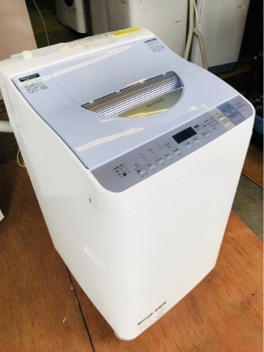 福岡市内配送設置無料　シャープ SHARP ES-TX550-A [たて型洗濯乾燥機(5.5kg) ブルー系]