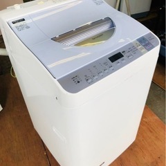 福岡市内配送設置無料　シャープ SHARP ES-TX550-A [たて型洗濯乾燥機(5.5kg) ブルー系]