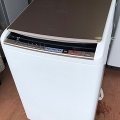 福岡市内配送設置無料　2018年　日立 HITACHI BW-DV80B N [ビートウォッシュ タテ型洗濯乾燥機 （8kg） シャンパン]