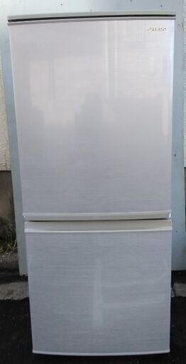 シャープ 2ドア冷凍冷蔵庫  SJ-D14F-S 137L 19年製 シルバー 配送無料