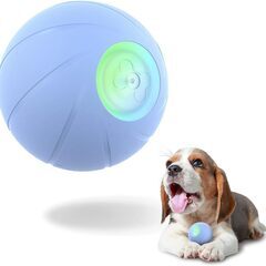 犬 電動ボール  ペットおもちゃ 　色：ブルー