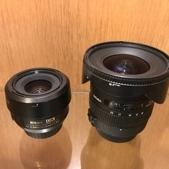 Nikon用 レンズ2つ Sigma 超広角ズームレンズとNik...