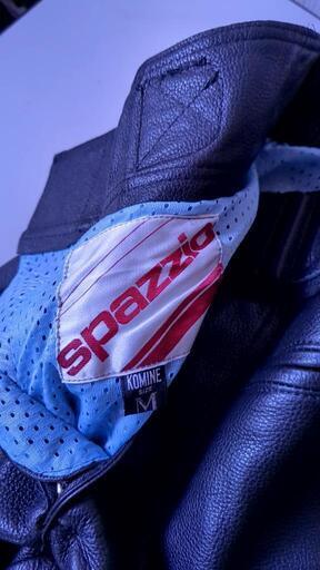 spazzioスパジオ本革バイクズボンプロテクター付❗靴、手袋セット