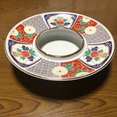 榮陶　陶器灰皿　和柄