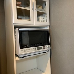 【ネット決済】食器棚　2年使用　ホワイト
