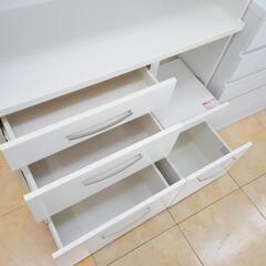 ★ジモティ割あり★ ニトリ レンジボード ホワイト H180×D40×W99 クリーニング済み OJ1686 ☆ジモティ割あり☆ ニトリ レンジボード ホワイト H180×D40×W99