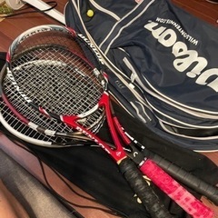 硬式テニスラケット　3本　ソフトケース　ラケットバッグ