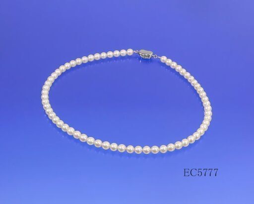 [EC5777] 6.0～6.5 mm アコヤ真珠ネックレス 大変美しい[パールホワイト]