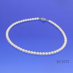 [EC5777] 6.0～6.5 mm アコヤ真珠ネックレス 大変美しい[パールホワイト] EC5777] 6.0～6.5 mm アコヤ真珠ネックレス 大変美しい[パールホワイト]