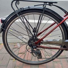 S1030　自転車　6段切り替え　ライト動作良好　28インチ　OFFICE　PRESS　送料A　札幌　プラクラ　南９条店