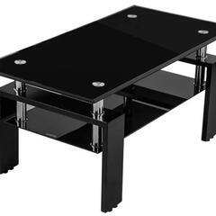 (OSJ)ガラステーブル コーヒーテーブル 幅88cm 強化ガラ...