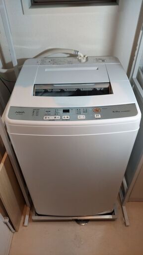 洗濯機 AQUA (AQW-S60J)  - 6kg - (中古ーノジマ延長保証有効)