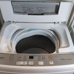 洗濯機 AQUA (AQW-S60J)  - 6kg - (中古ーノジマ延長保証有効)