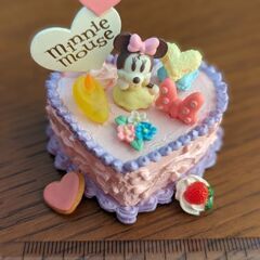 ディズニー　キャラクターデコケーキ　リーメント　食玩　ミニーマウ...