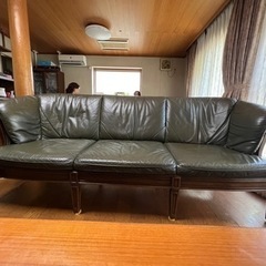 3人がけソファ　本革　元値100万円以上