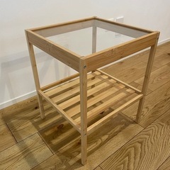 【IKEA】NESNA ネスナ サイドテーブル, 竹, 36x3...