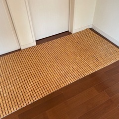 (3畳分)竹のビーズ　ラグ　絨毯　カーペット