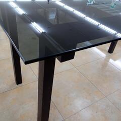 ★ジモティ割あり★  ダイニングテーブル ブラック H75.5×D80×W150 クリーニング済み OJ1700